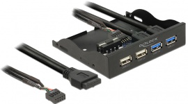 Delock: sposób na szybszy transfer IT i technologie, LIFESTYLE - Wyposażenie urządzeń w złącze USB 3.0 staje się standardem. Jednak nie wszystkie starsze obudowy posiadają taki port. Na szczęście użytkownik może usunąć tę niedogodność, kupując sam panel przedni do case’a, taki jak model 62701 od Delocka.