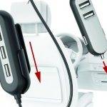 STACJA ŁADUJĄCA HAMA (3+2XUSB); 10A, czyli jak szybko naładować 5 urządzeń w auc
