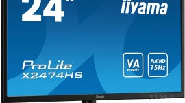 24 cale do domu i biura IT i technologie, LIFESTYLE - iiyama przedstawia nowy, uniwersalny monitor do biura oraz domu - ProLite X2474HS-B1.
