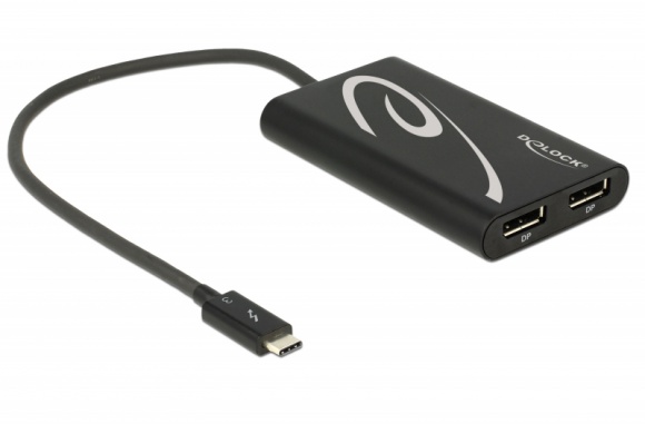 Delock: dwa monitory w jednym porcie IT i technologie, LIFESTYLE - Obecnie na rynku jest już tyle różnych złącz dla monitorów, że powoli idzie się pogubić. Jednym ze sposobów na radzenie sobie z taką sytuacją jest stosowanie adapterów, tzw. przejściówek. I właśnie takim urządzeniem jest Adapter Delock Thunderbolt 3.