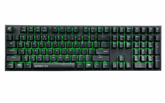 Cooler Master i GeForce połączyły siły IT i technologie, LIFESTYLE - Kolejna specjalna edycja klawiatury MasterKeys – powstała w wyniku współpracy między firmami Cooler Master i GeForce. Jest to propozycja dla osób szukających funkcjonalnego, dobrze wyglądającego mechanika z górnej półki.