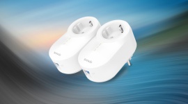 Tenda PH6 - Gigabitowy adapter Powerline z gniazdem zasilania IT i technologie, LIFESTYLE - PH6 to Powerline przeznaczony do strumieniowego przesyłania obrazu 3D/HD i udostępniania rozrywki domowej. Dzięki najnowszej technologii Homeplug AV2, PH6 wykorzystuje istniejący obwód elektryczny, oferując prędkość transmisji do 1000 Mb/s.