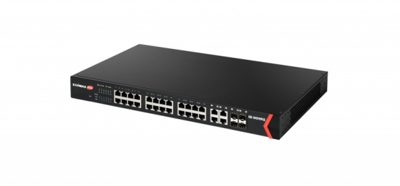 Edimax GS-5424PLC - inteligentny switch IT i technologie, LIFESTYLE - Edimax GS-5424PLC to 24-portowy przełącznik, który jest idealnym rozwiązaniem do zwiększenia odległości/prędkości połączenia z serwerem sieciowym i siecią szkieletową.