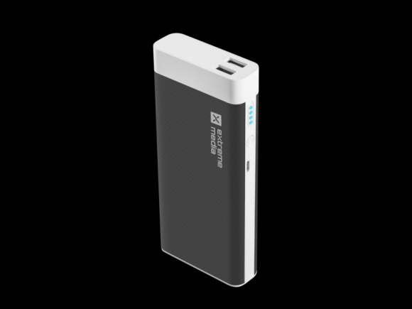 Extreme Media: pojemny powerbank z dwoma USB IT i technologie, LIFESTYLE - Smartfony, tablety, słuchawki bezprzewodowe - ich akumulatory nie zawsze są dostatecznie pojemne. Wówczas na ratunek przychodzi powerbank czyli zewnętrzna bateria, pozwalająca naładować urządzenie. Jednym z nich jest Extreme Media NPB-1224.