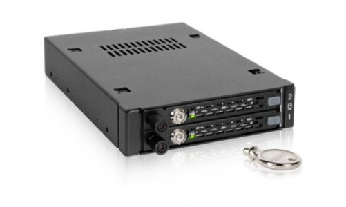 Icy dockToughArmor EX MB492SKL-B – metalowa kieszeń z zamkiem i śrubą