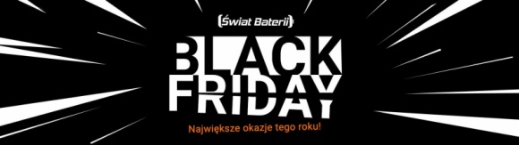 Świat Baterii świętuje Black Friday IT i technologie, LIFESTYLE - Black Friday to dobrze znany fanom technologii coroczny szał zakupów, kiedy wiele produktów można zakupić w promocyjnych cenach. Do akcji przyłączył się również Świat Baterii, oferując największe rabaty w historii sklepu.