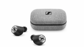 Słuchawki Sennheiser Momentum True Wireless IT i technologie, LIFESTYLE - Zaawansowana technologia, bezkompromisowe brzmienie i materiały najwyższej jakości – takie są prawdziwie bezprzewodowe słuchawki Sennheiser MOMENTUM True Wireless.