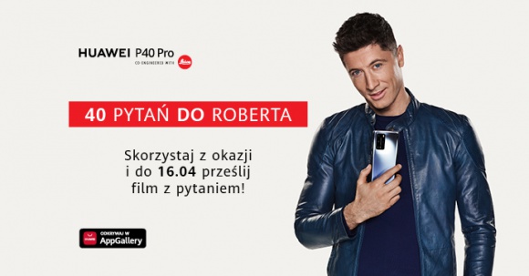 Jesteś fanem Huawei i masz pytanie do Roberta Lewandowskiego? Teraz możesz mu je IT i technologie, LIFESTYLE - Huawei wystartował z akcją „40 pytań do Roberta” z okazji premiery flagowych smartfonów P40 i P40 Pro, dedykowaną fanom marki zarejestrowanym w Społeczności Huawei.