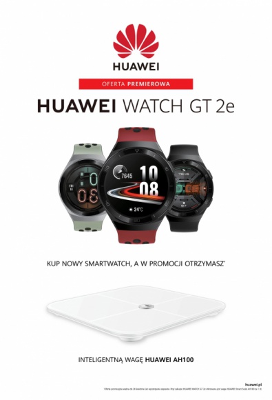 Huawei Watch GT 2e – już w sprzedaży z inteligentną wagą i nową aktualizacją IT i technologie, LIFESTYLE - Huawei Watch GT 2e – najnowszy sportowy smartwatch marki zaprezentowany podczas oficjalnej premiery pod koniec marca – właśnie trafił do regularnej sprzedaży w rekomendowanej cenie 699 zł.